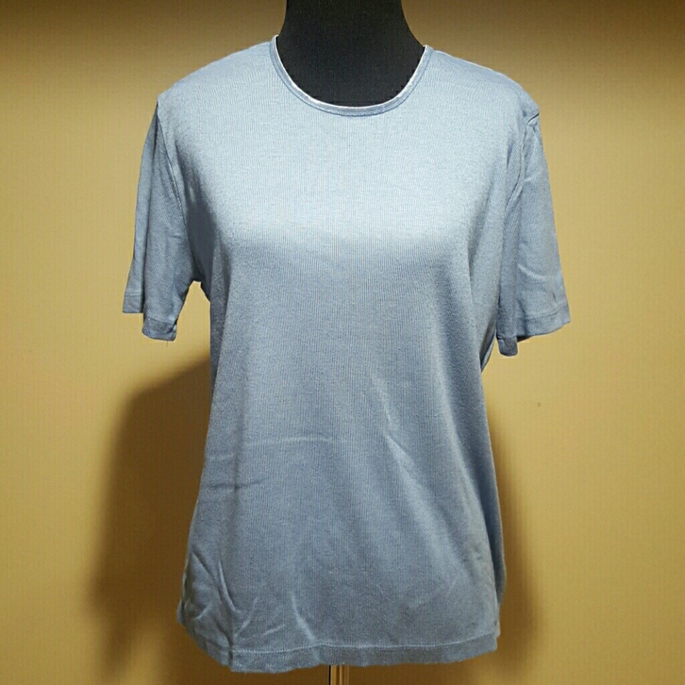 Nordstrom blue shirt Top Medium - Picture 2 of 6